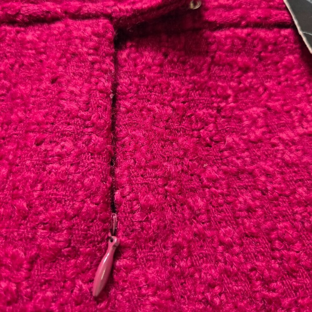 Banana Republic Skirt Women's Size 8 Red Wool Blend Pencil Skirt Business Twee - Picture 8 of 11
